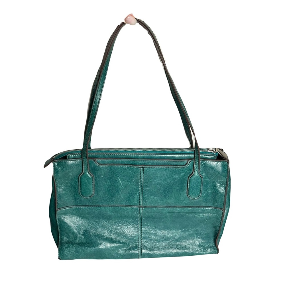 HOBO Teal Leather Shoulder Bag